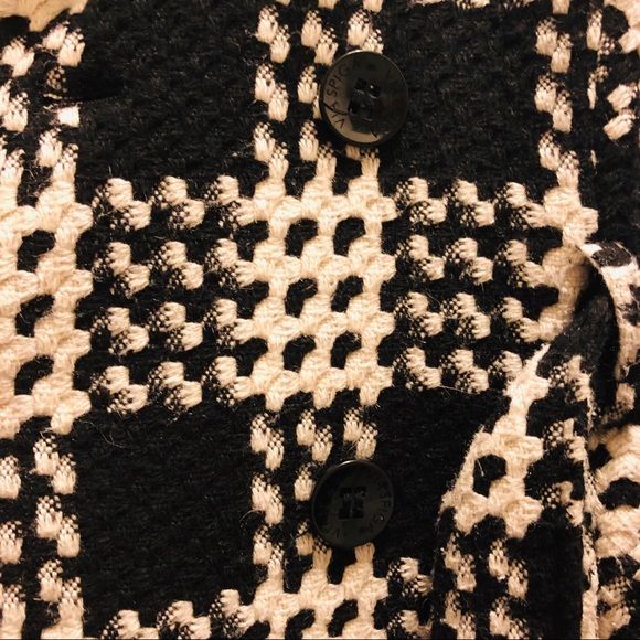 NWOT Via Spiga B&W Coat (XS) - Picture 7 of 8
